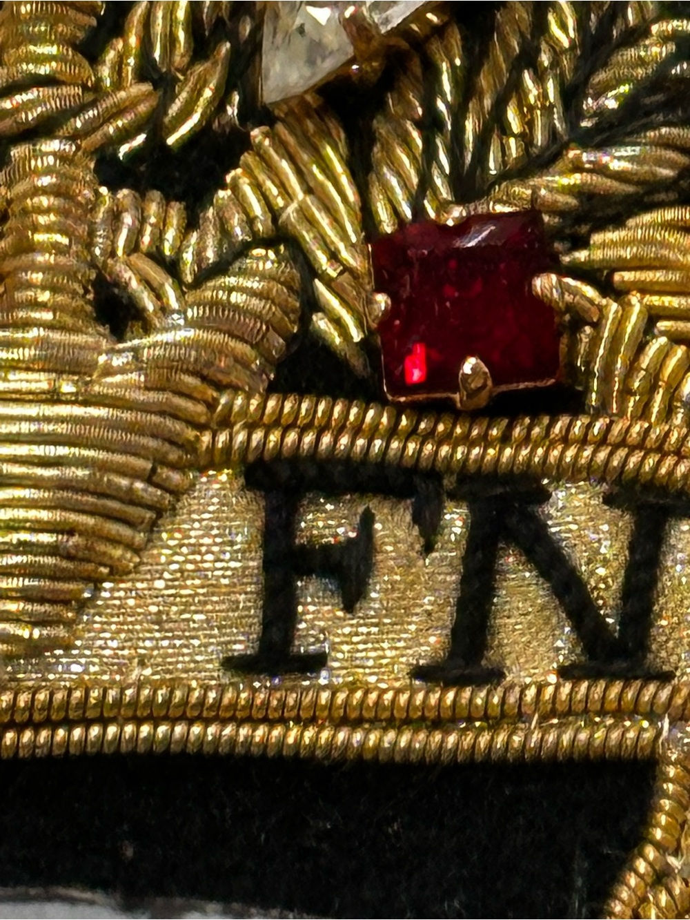 Generals AGC Corpse EIR 3-D Crown Stones officers collar badge Queen Elizabeth - Picture 9 of 16
